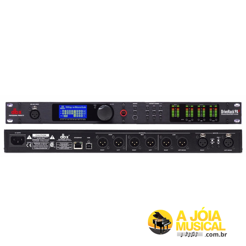 Processador de Audio DBX PA2 Driverack