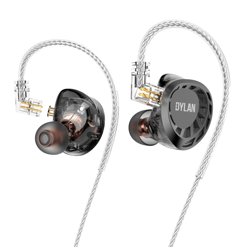 Fone de Ouvido Dylan In Ear DE-845 Cinza Cabo Removível 4 Drivers