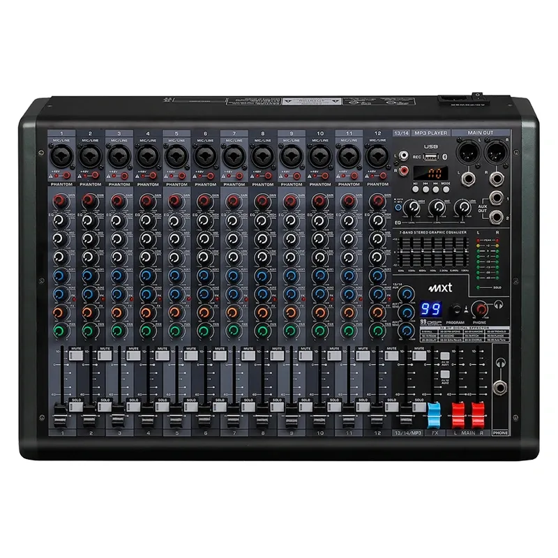 DTM・DAW ksmt Mesa de Som MXT 13 Canais MX-SOLO2UX13