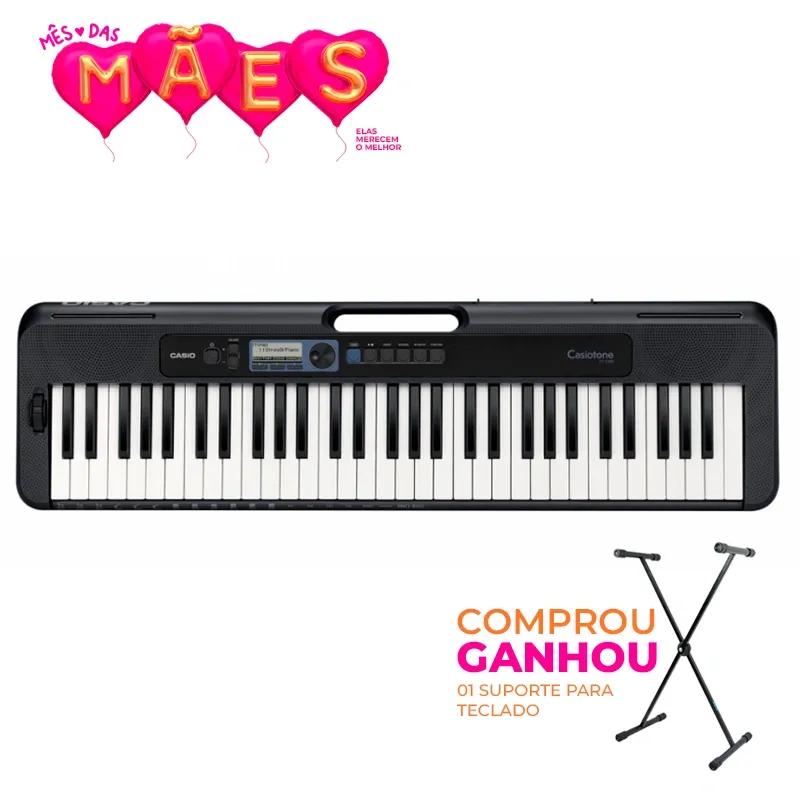 Teclado Casio Casiotone CT-S300 - Ganhe o Suporte | 12x Sem Juros