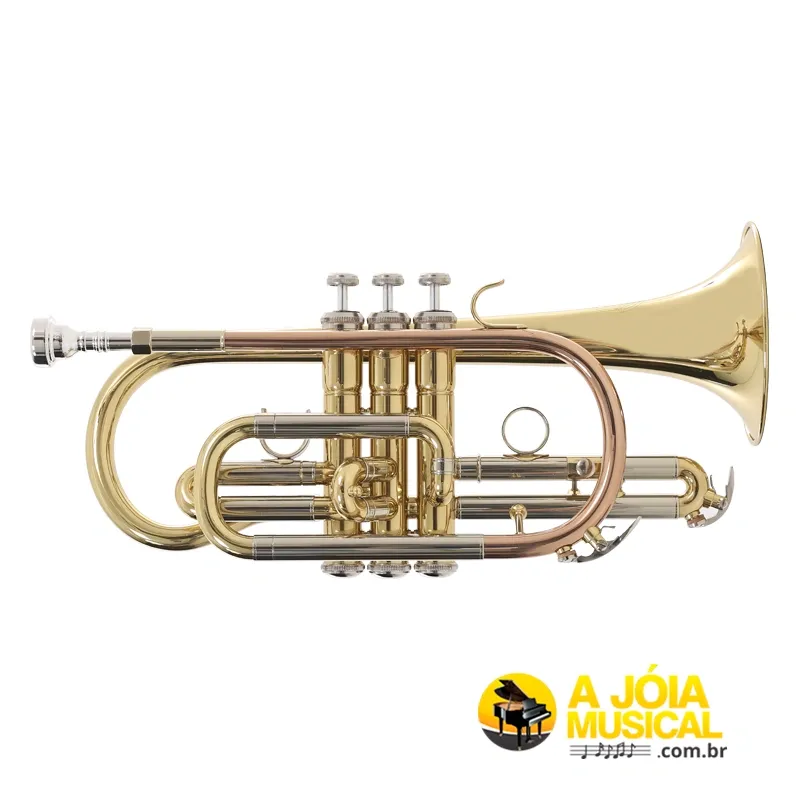 Trompete Cornet Zellmer ZCR-600L Sib em 12x Sem Juros