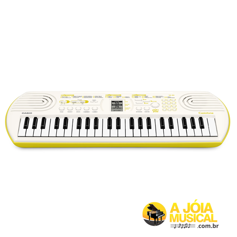 Teclado Infantil Casio Casiotone Sa-80 H2 44 Teclas Branco