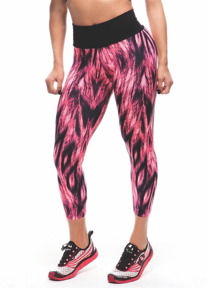 W Lady Store - Roupa Fitness - Calça Legging Fitness Ana Power Preto e  Veloz Pink Neon
