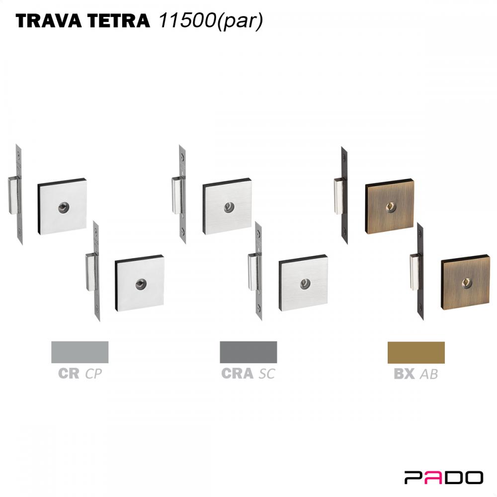 Fechadura Trava Tetra Quadrada Dupla ZM 11500 - Pado