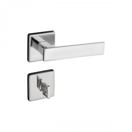 Fechadura para Banheiro Quadra com Roseta ZM 701-80B - Pado