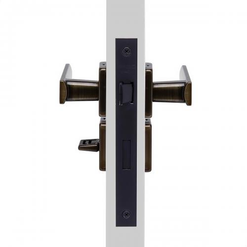 Fechadura para Banheiro Quadra com Roseta ZM 701-80B - Pado