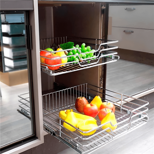 Gaveta Fruteira Deslizante 37cm Módulo 40cm Cromada 8352 Jomer