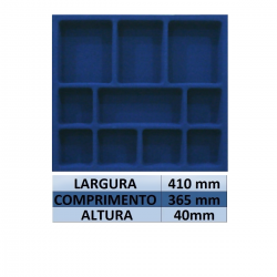 Porta Joias Aveludado Azul