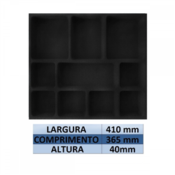Porta Joias Aveludado Preto