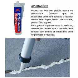 Adesivo PU 40 Branco 400gr Mastiflex