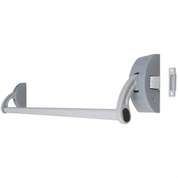 Barra Antipânico Push Simples Cinza Para Porta Corta Fogo - Portifire
