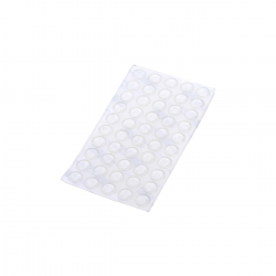 Batedor para Porta Adesivo 8mm Transparente - 50 Unidades