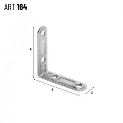 Cantoneira em L 70x70x15mm 164AZ77 - Aldeghi