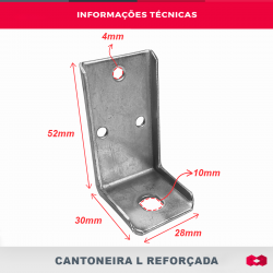Cantoneira L Reforcada Sem Capa