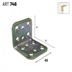 Cantoneira Reforçada 40x40mm 746AT44 - Aldeghi