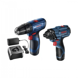 Parafusadeira e Furadeira de Impacto GSB 120-LI + Chave de Impacto a Bateria 12V GDR 120-LI Bosch