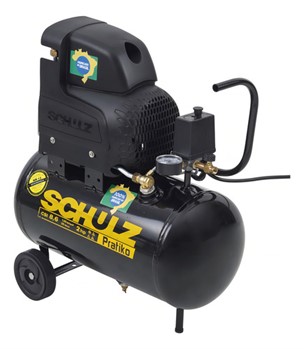 Compressor De Ar 8,6 Pés 25l 2 Hp 120lbs Preto 220v Monofásica
