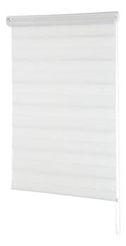 Cortina Persiana 1.20x1.60m Zebra Dupla Branca Evolux