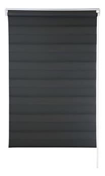 Cortina Persiana 1.40x1.60 Zebra Dupla Preta Evolux