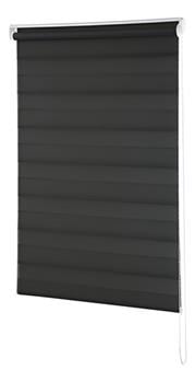 Cortina Persiana 1.40x1.60 Zebra Dupla Preta Evolux