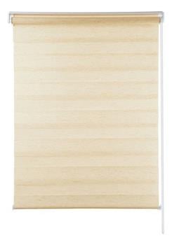 Cortina Persiana 1.40x1.60m Zebra Dupla Bege Evolux