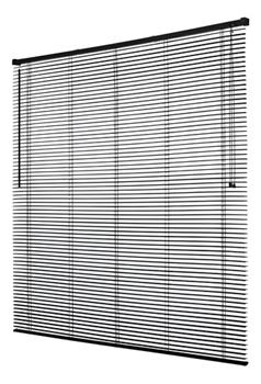 Cortina Persiana Escritório 1.60m X 1.30m Preta Evolux