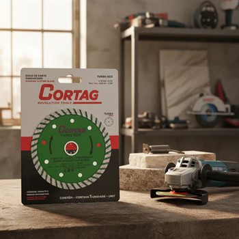 Disco Corte Diamantado Turbo Eco 110mm Cortag Profissional Cor Verde
