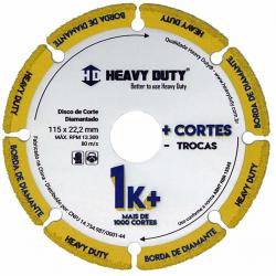Disco De Corte Diamantado 115 X 22 Metalmax 4.1/2 Pol Heavy Duty