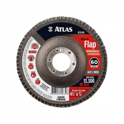 Disco Abrasivo Flap 115mm Gr60 AT25/60 Zirconia  Atlas