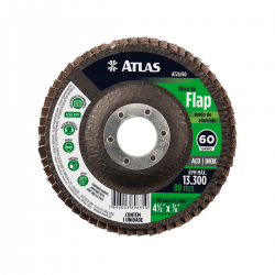 Disco Abrasivo Flap 115mm Gr60 AT24/60 Aluminio Atlas
