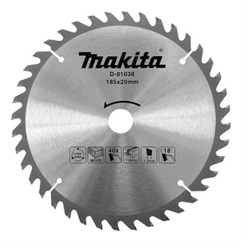 Disco Serra Circular Madeira Makita 185mm 40 Dentes D-81038