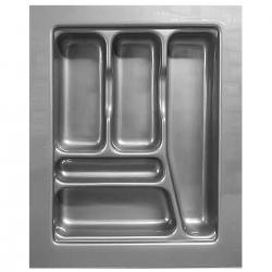 Divisor Organizador de Talheres DT-01 para Gaveta 370x470mm Cinza - Moldplast