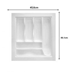 Divisor Organizador de Talheres DT-07 para Gaveta 456x491mm Branco - Moldplast