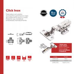 Dobradica Inox 35mm Slow Com Click - Renna Altura:Curva/Alta