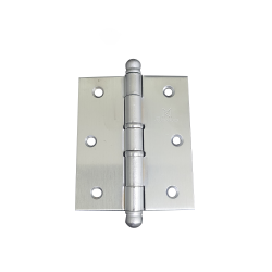 Dobradiça Reforçada 5535 3.1/2x3 Pol. com Anel Aço Cromo Acetinado com 3 Peças - Rodrigues