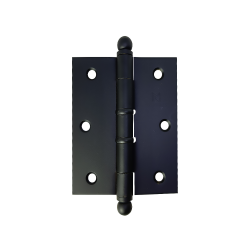 Dobradica Reforcada 5535 3.1/2x3 Pol. com Anel Aco Epoxi Preto com 3 Pecas - Rodrigues