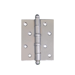 Dobradica Reforcada 5535 4x3 Pol. com Anel Aco Cromo Acetinado com 3 Pecas - Rodrigues