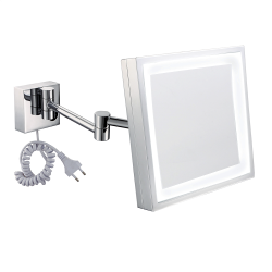 Espelho Quadrado Articulado com Led E6505 - Italy Line