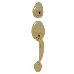 Fechadura Ext Blim Blim 660-ZLP Zamak Dourado Arouca