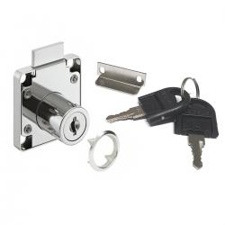 Fechadura Economica D24 19x32mm ZMK Cromada