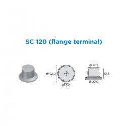 Flange de Apoio Terminal SC-120 Cromado