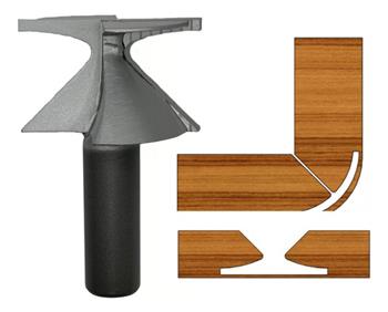 Fresa Para Dobrar Curvar Mdf Raio 30mm Haste 12mm Radix