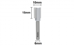 Fresa Paralela Cortante para Tupia Manual 10x15 6H 141015.01 - Radix