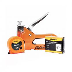 Grampeador de Pressão e Trena 2M com 500 grampos 6 à 14mm 4200355 - Sparta