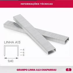 Grampo A13/6 5000un Chaparrau