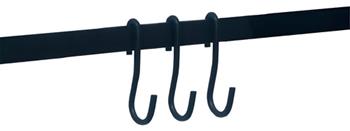 Jogo Com 3 Gancho Em S Preto Para Barra Tubular Jomer