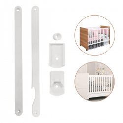 Kit Ferragem P/Berco Baby Simples Branco(BigFer)