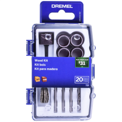 Kit Mini Retífica Para Madeira 20 Peças 733 - Dremel