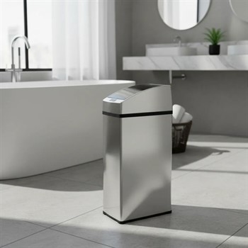 Lixeira Automática Com Sensor Inox Polido 3 Litros Prateado