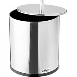 Lixeira com Tampa 5,4L em Aço Inox 3030/202 Decorline - Brinox